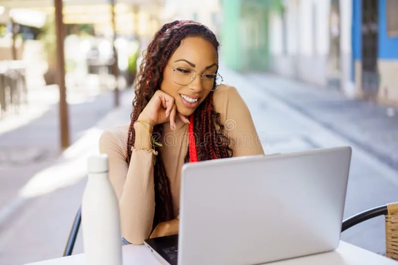 a woman working on her laptop during a movie went viral — IN news