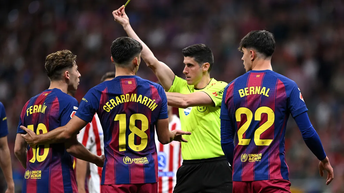 Nicolás González Shown Red Card in Atlético Madrid vs Barcelona Clash