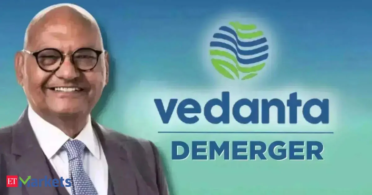 Vedanta demerger leads to sharp share price drop