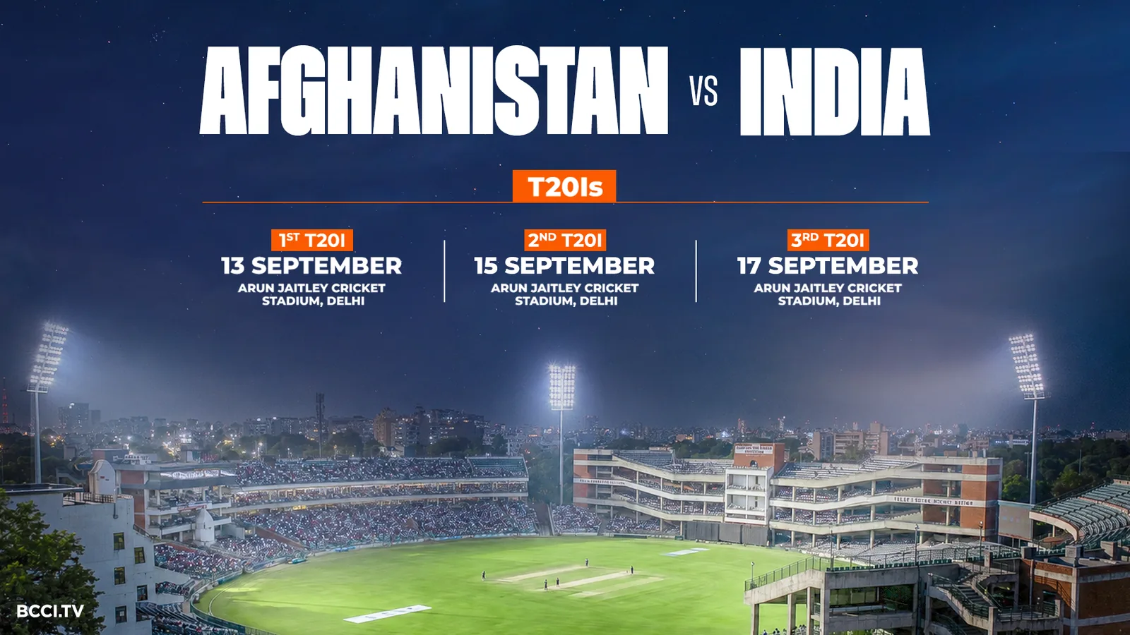 Afghanistan to host India for three-match T20I series in Delhi
